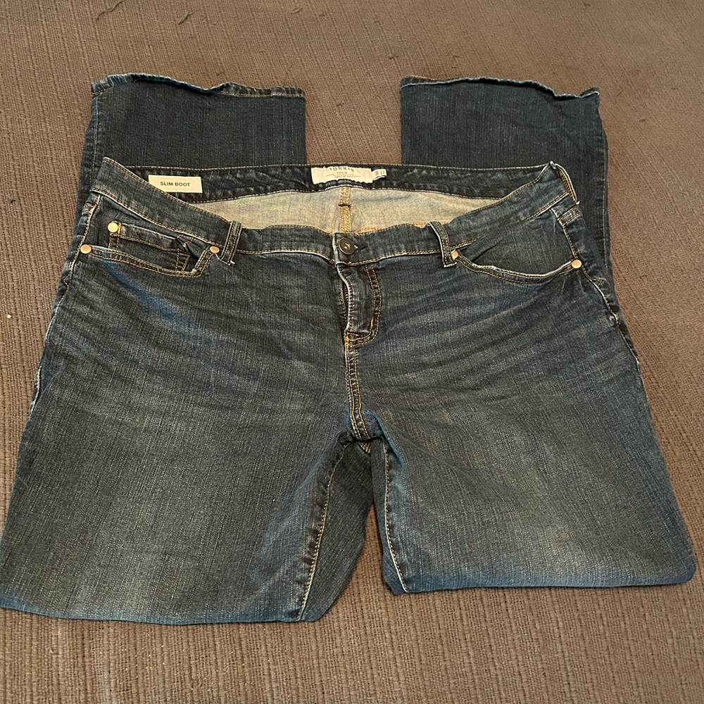 Torrid Dark Blue Boot Cut Jeans 18